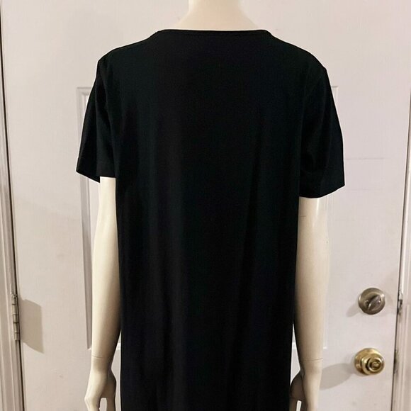 Vintage Casey Coleman Woman's Black Cat Embroider Boho Maxi Dress Sz Lr - Picture 2 of 9